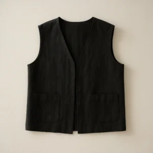 Linen Boxy Vest