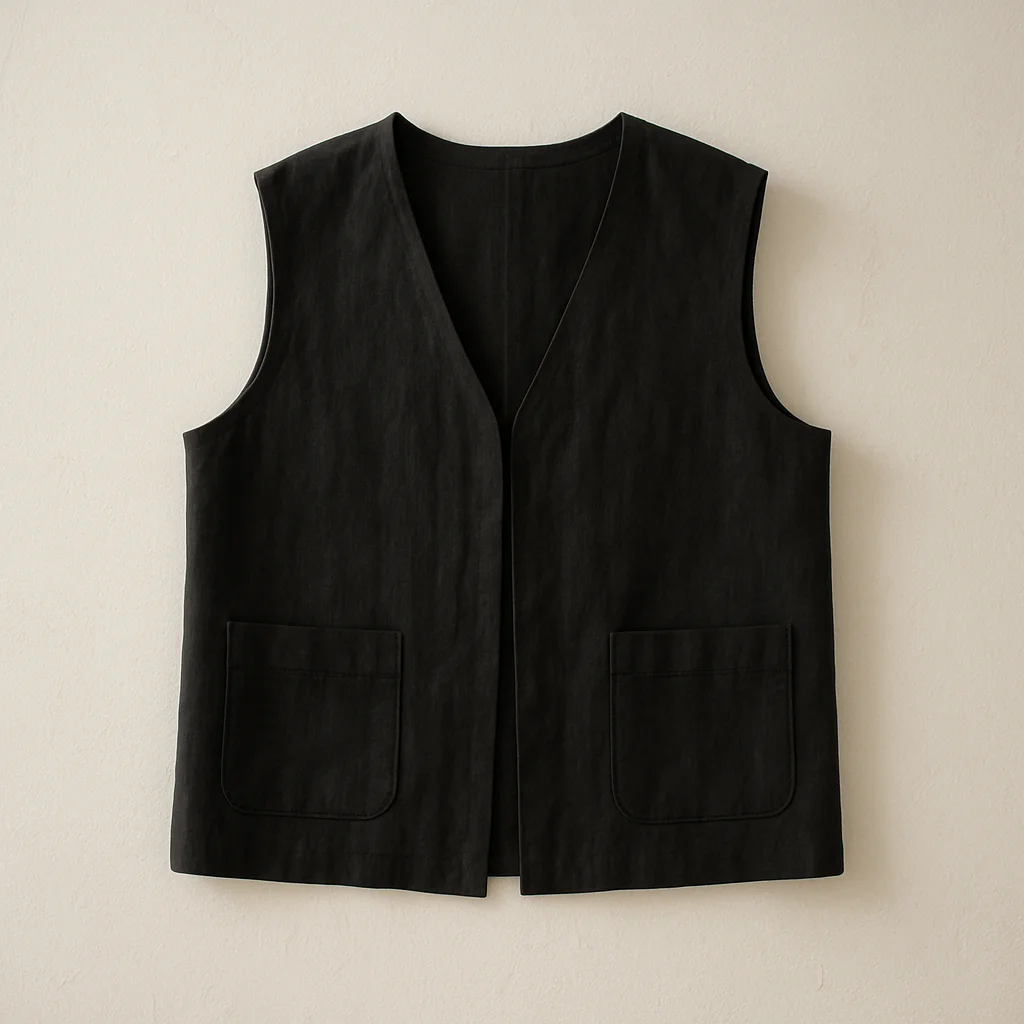 Linen Boxy Vest